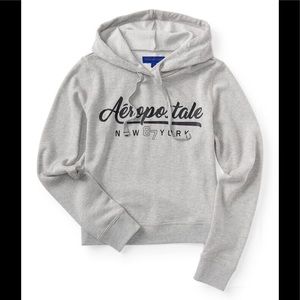 Aeropostale grey cropped sweater A10